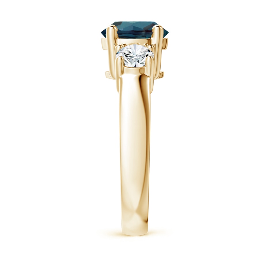 8mm Labgrown Classic Lab-Grown Alexandrite and Diamond Three Stone Ring in Yellow Gold side 299