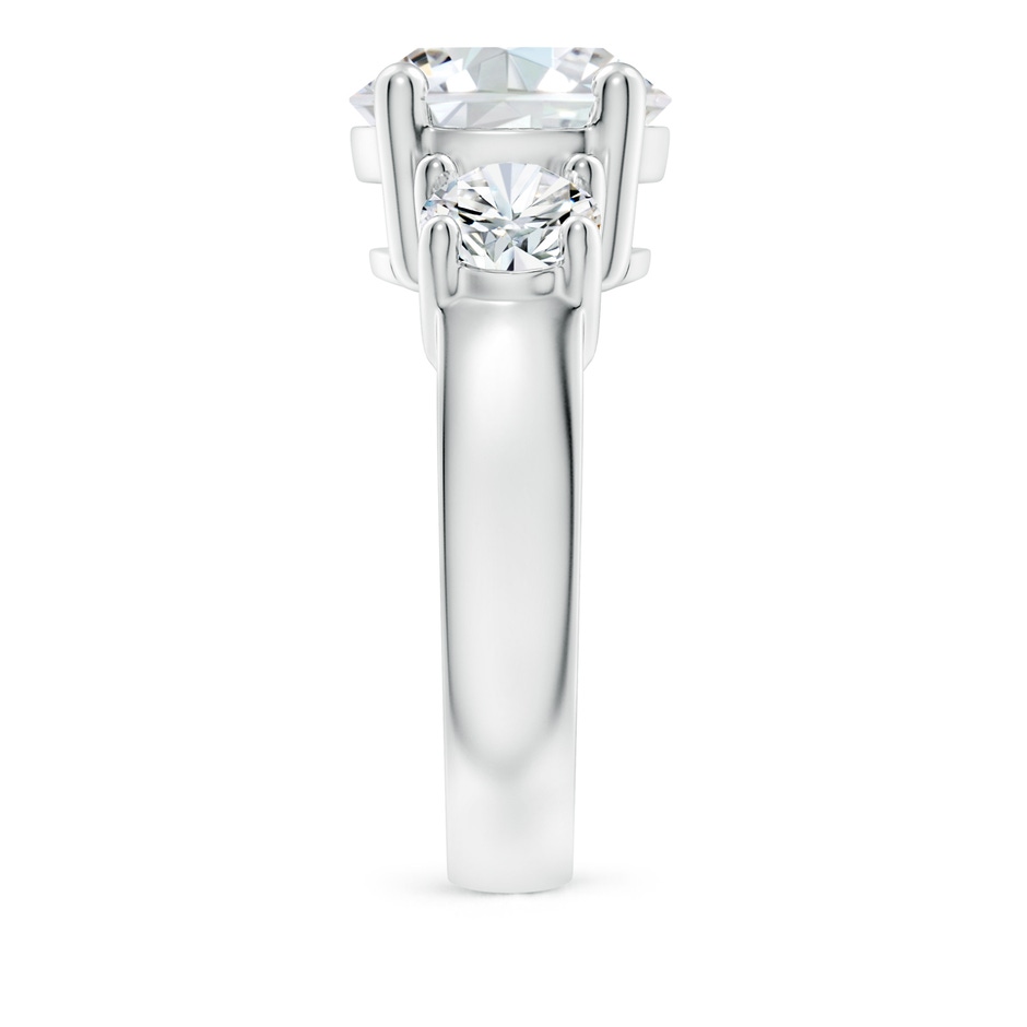 10.1mm FGVS Lab-Grown Classic Diamond Three Stone Engagement Ring in P950 Platinum side 299