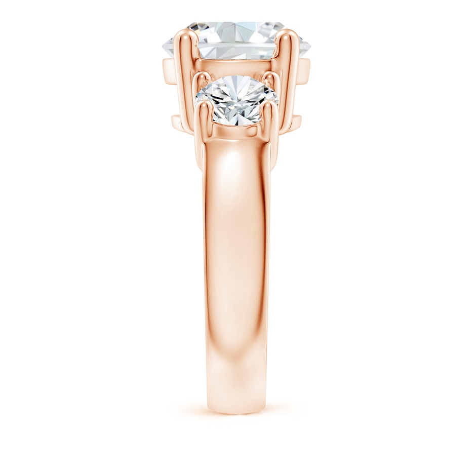 10.1mm FGVS Lab-Grown Classic Diamond Three Stone Engagement Ring in Rose Gold side 299