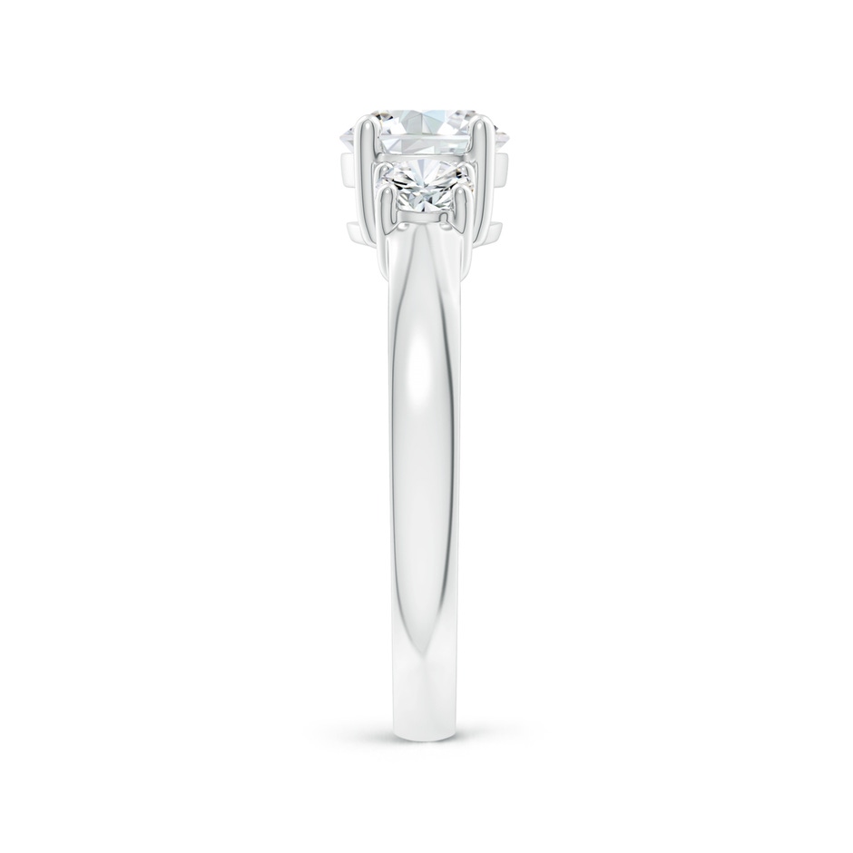 6.4mm FGVS Lab-Grown Classic Diamond Three Stone Engagement Ring in S999 Silver side 299