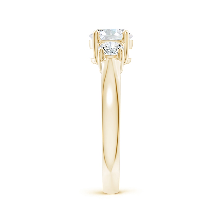 6.4mm FGVS Lab-Grown Classic Diamond Three Stone Engagement Ring in Yellow Gold side 299