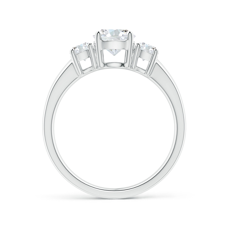 6mm FGVS Lab-Grown Classic Diamond Three Stone Engagement Ring in S999 Silver side 199
