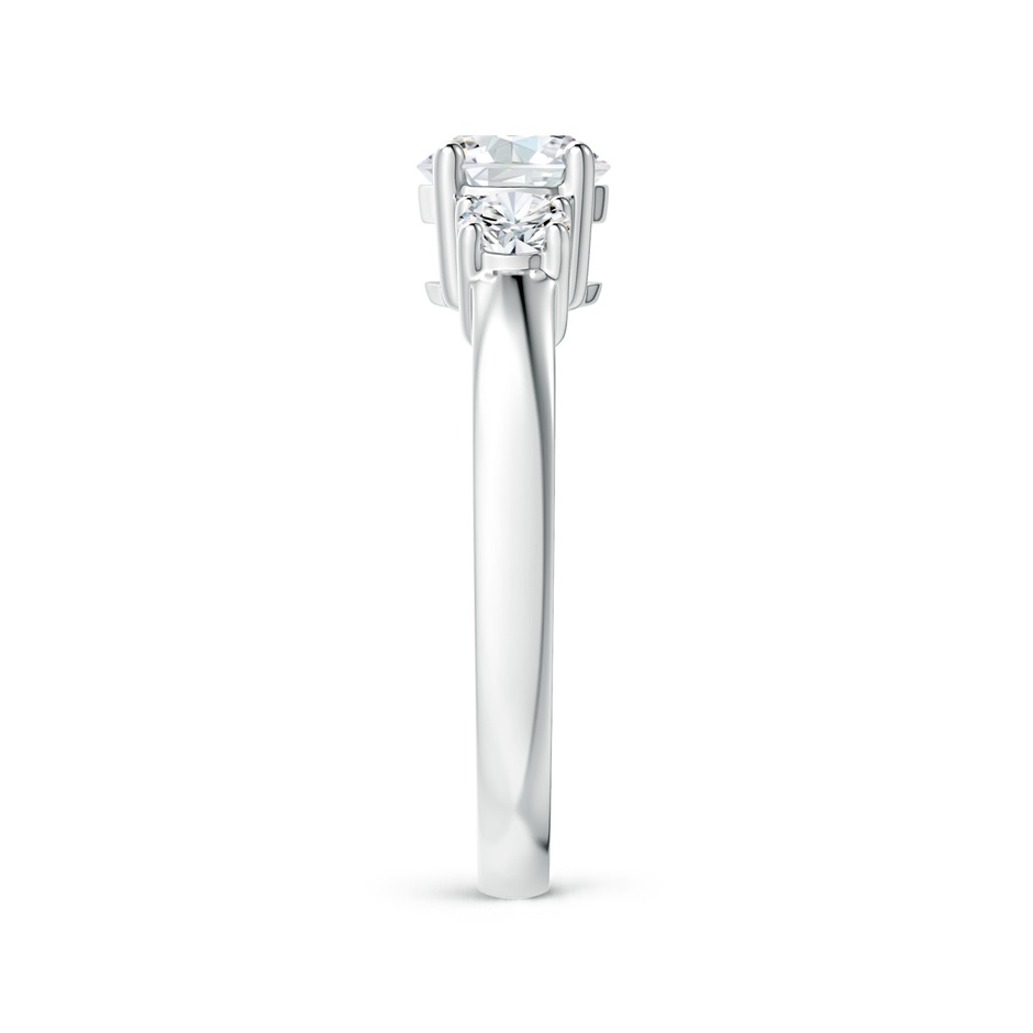 6mm FGVS Lab-Grown Classic Diamond Three Stone Engagement Ring in S999 Silver side 299