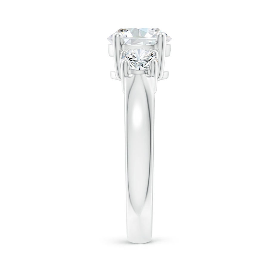 7.4mm FGVS Lab-Grown Classic Diamond Three Stone Engagement Ring in White Gold side 299