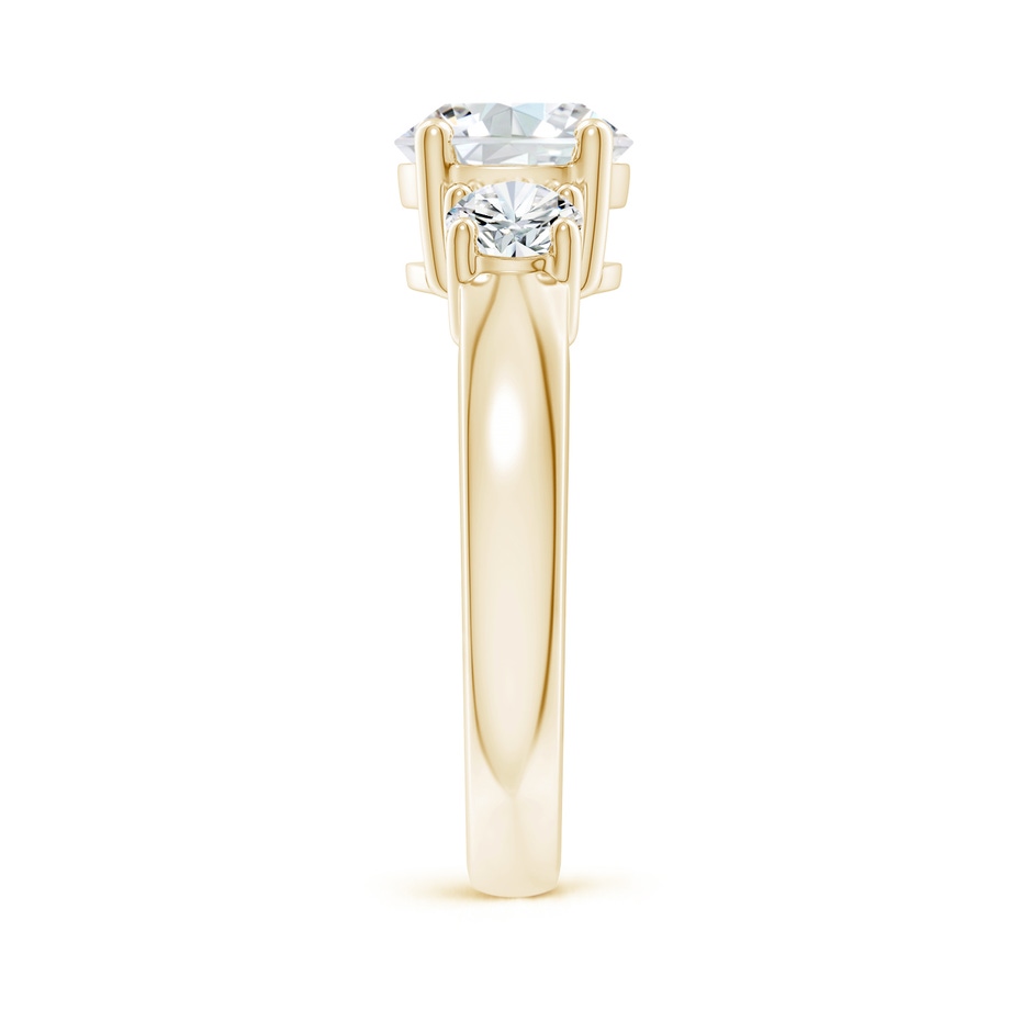7.4mm FGVS Lab-Grown Classic Diamond Three Stone Engagement Ring in Yellow Gold side 299