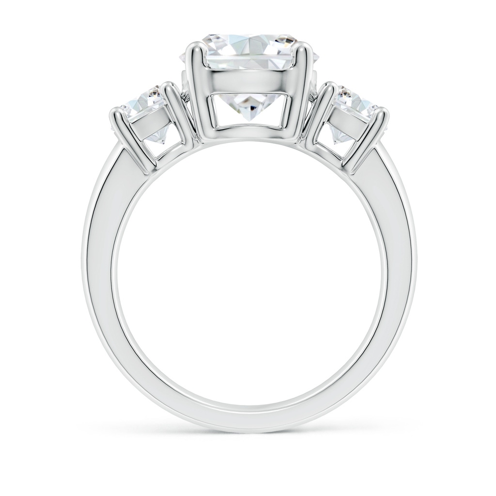 9.2mm FGVS Lab-Grown Classic Diamond Three Stone Engagement Ring in P950 Platinum Side 199