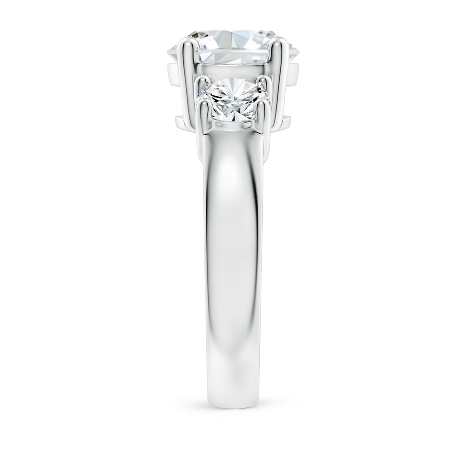 9.2mm FGVS Lab-Grown Classic Diamond Three Stone Engagement Ring in P950 Platinum side 299