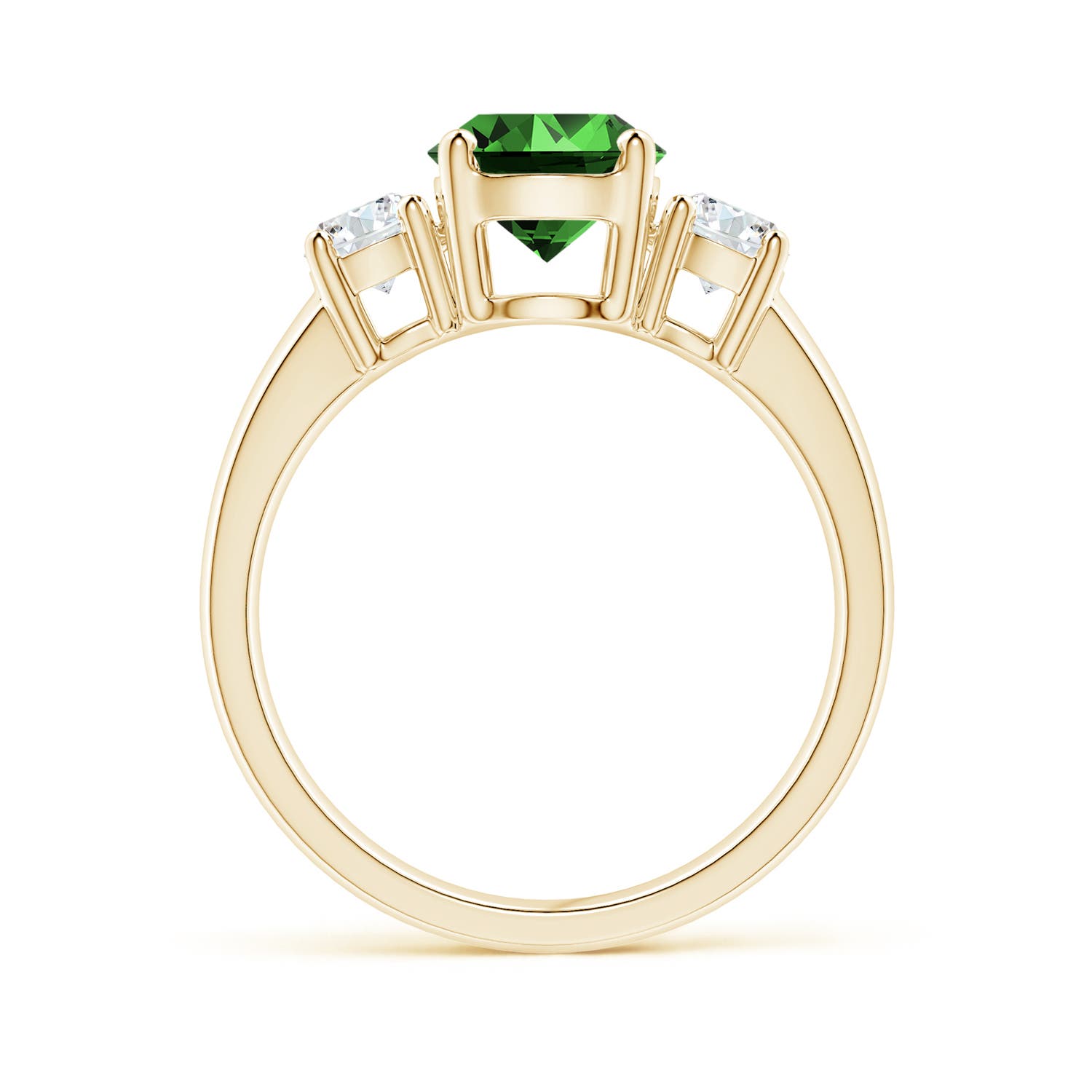 Premium - Lab-Grown Emerald / 1.66 CT / 14 KT Yellow Gold