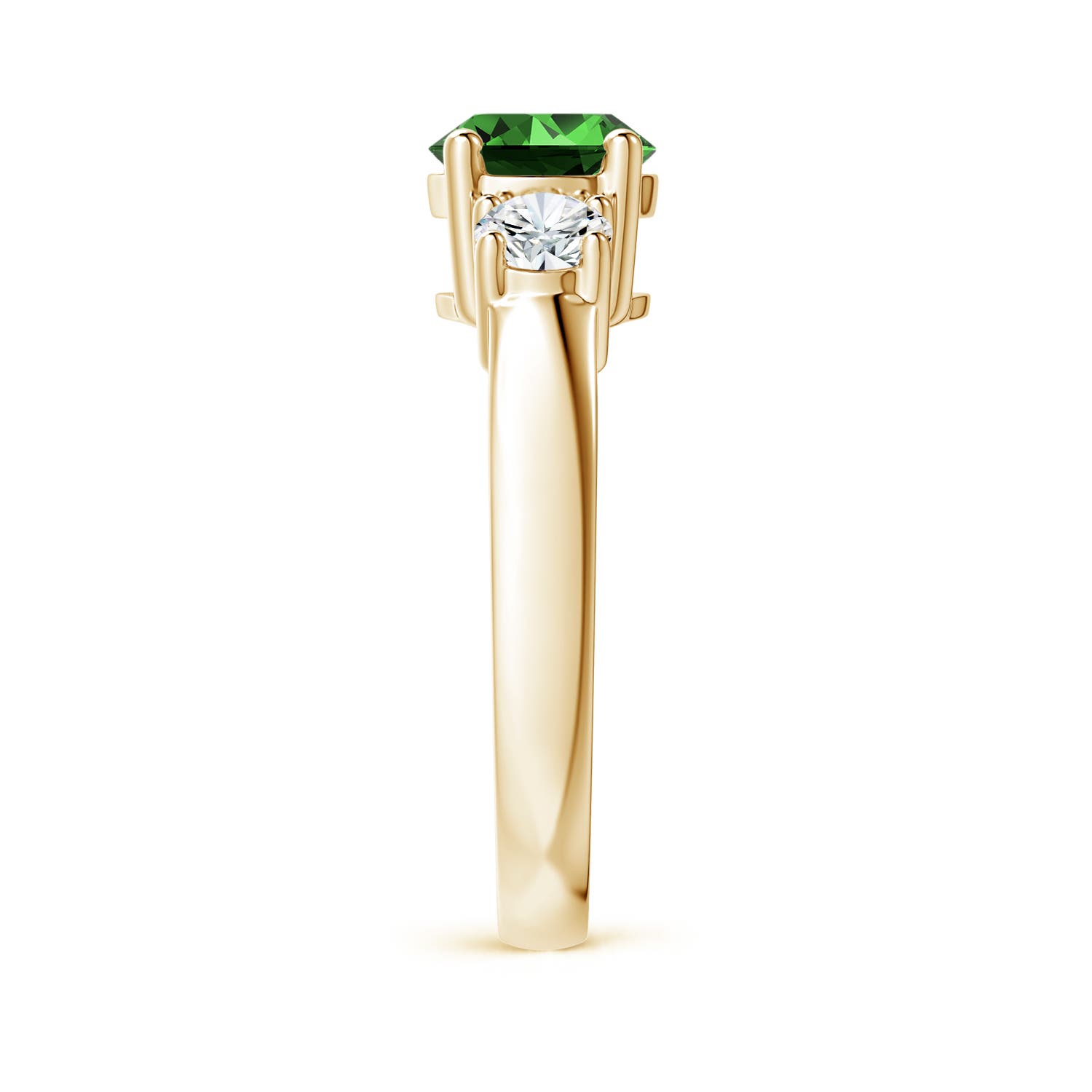 Premium - Lab-Grown Emerald / 1.66 CT / 14 KT Yellow Gold