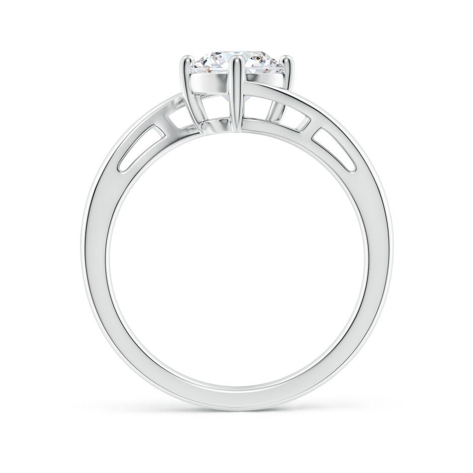 6.4mm FGVS Lab-Grown Classic Round Diamond Solitaire Bypass Ring in S999 Silver side 199