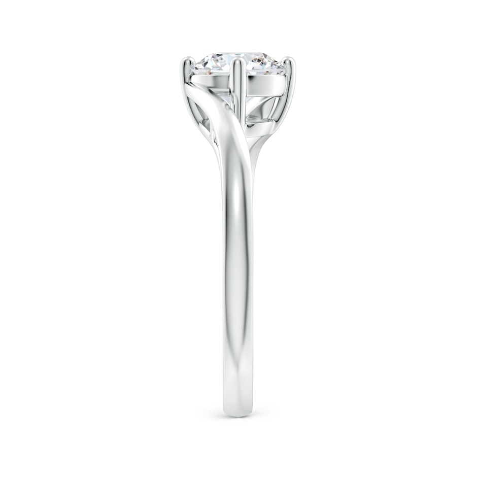 6.4mm FGVS Lab-Grown Classic Round Diamond Solitaire Bypass Ring in S999 Silver side 299