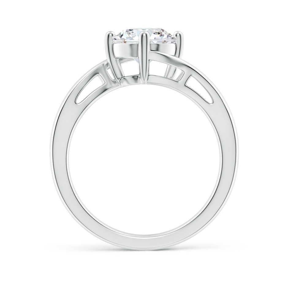 7.4mm FGVS Lab-Grown Classic Round Diamond Solitaire Bypass Ring in White Gold side 199