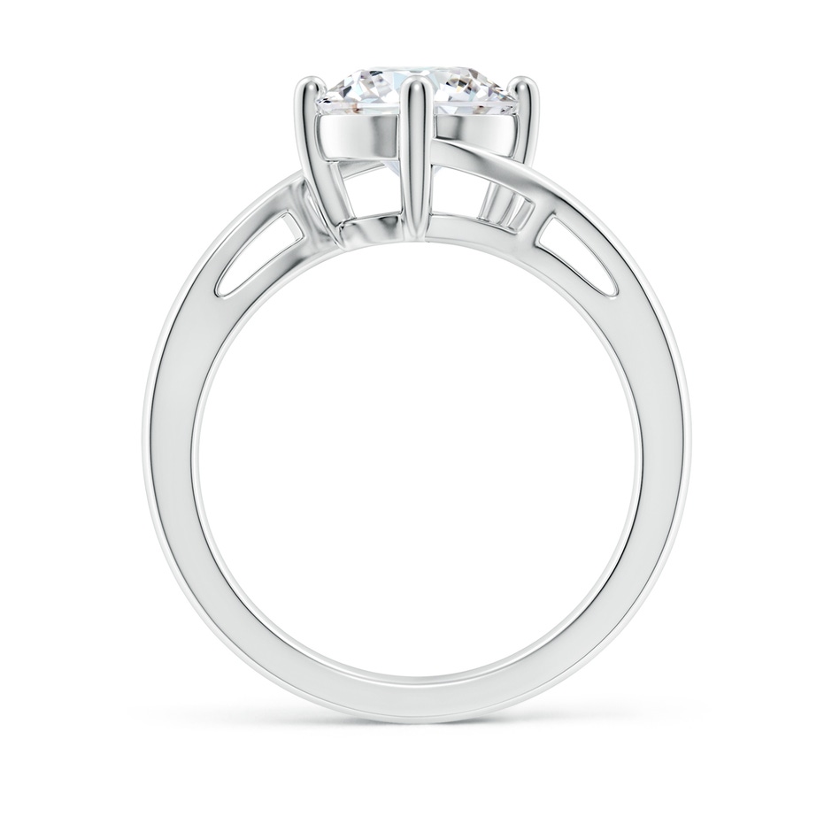 8mm FGVS Lab-Grown Classic Round Diamond Solitaire Bypass Ring in White Gold side 199