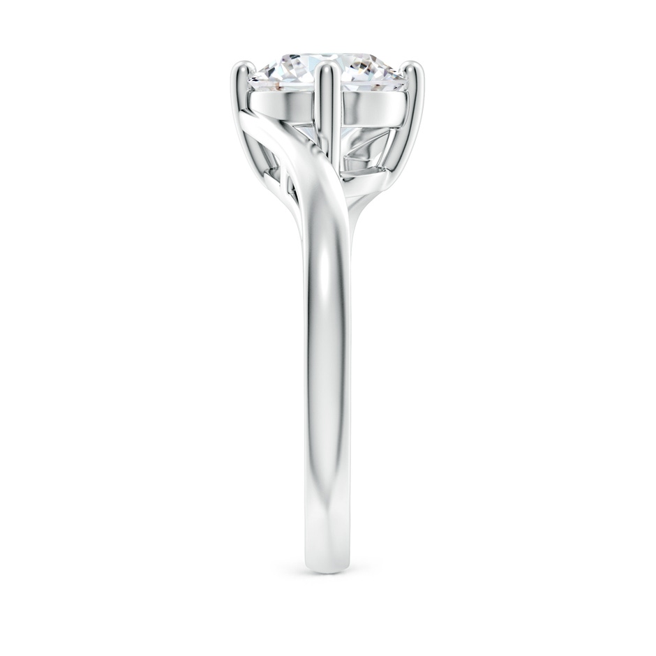 8mm FGVS Lab-Grown Classic Round Diamond Solitaire Bypass Ring in White Gold side 299