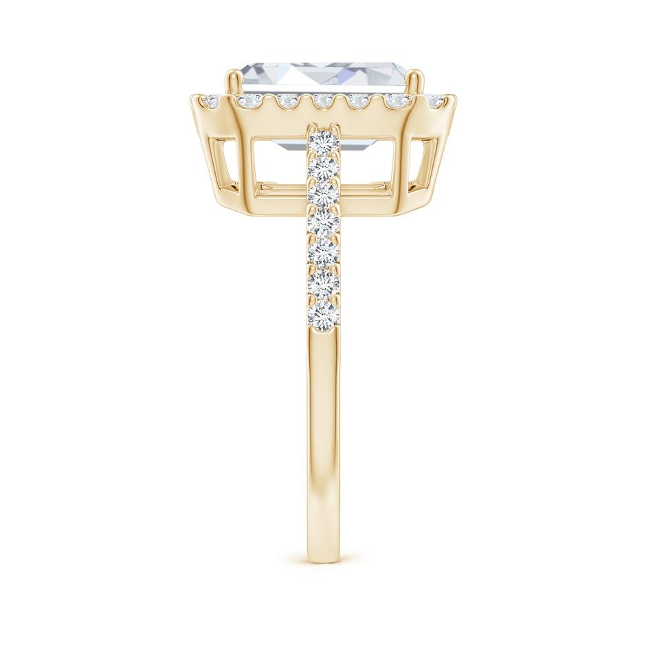 10x7.5mm FGVS Lab-Grown Emerald-Cut Diamond Halo Ring in Yellow Gold side 299