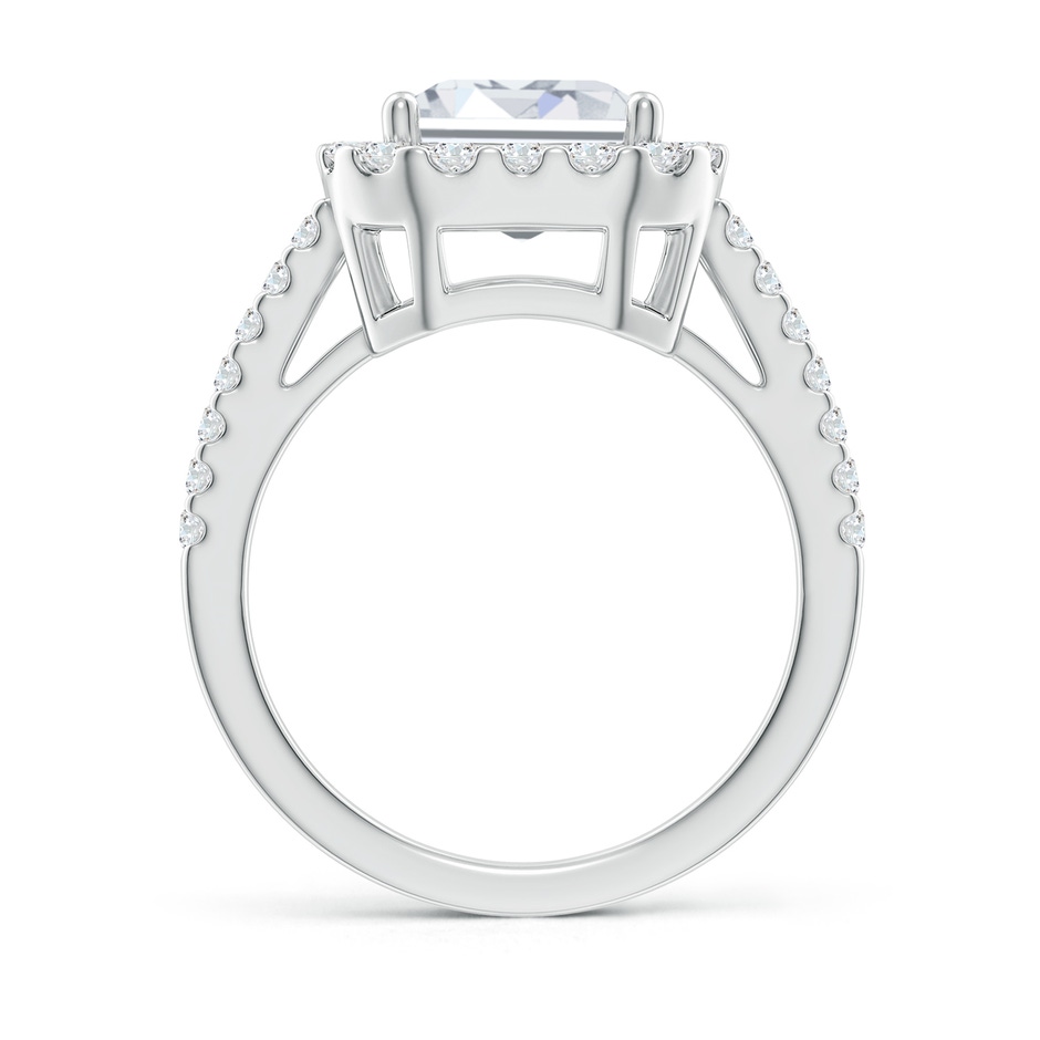 10x8.5mm FGVS Lab-Grown Emerald-Cut Diamond Halo Ring in White Gold side 199