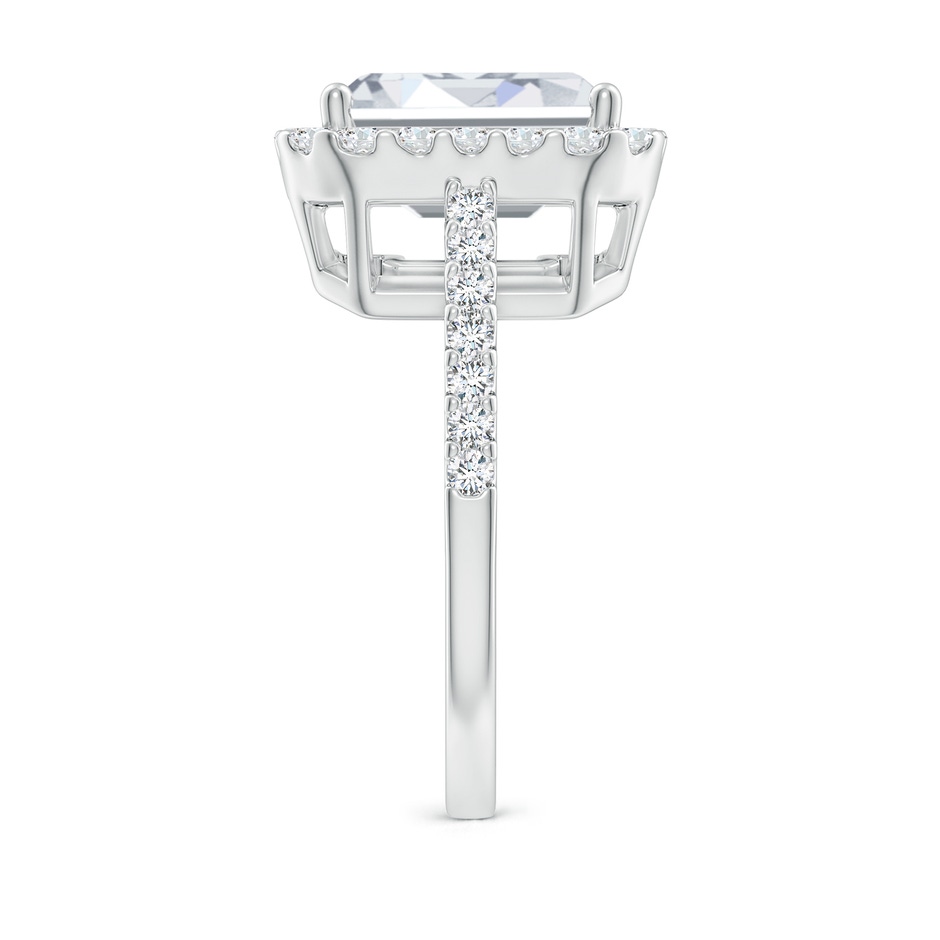 10x8.5mm FGVS Lab-Grown Emerald-Cut Diamond Halo Ring in White Gold side 299