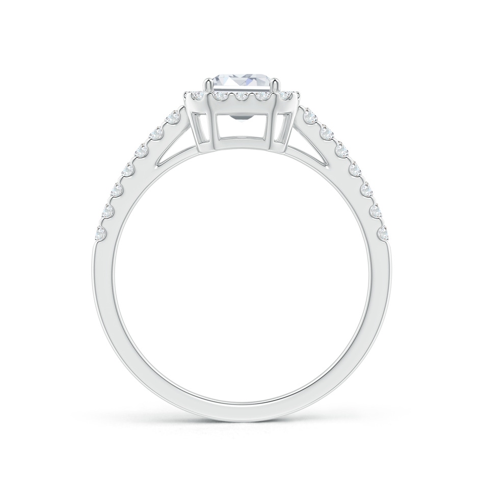 5x3mm FGVS Lab-Grown Emerald-Cut Diamond Halo Ring in 10K White Gold side 199