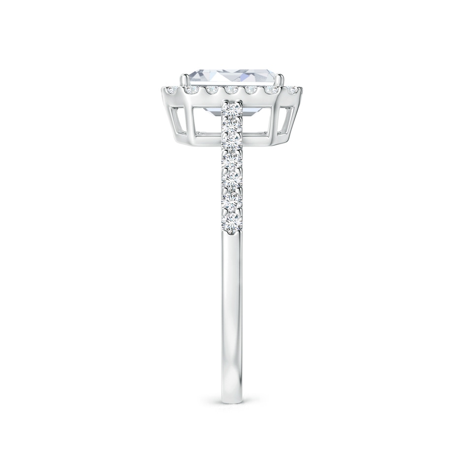 5x3mm FGVS Lab-Grown Emerald-Cut Diamond Halo Ring in 10K White Gold side 299