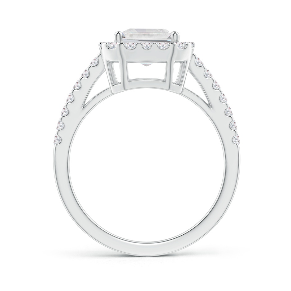 7x5mm FGVS Lab-Grown Emerald-Cut Diamond Halo Ring in White Gold side 199