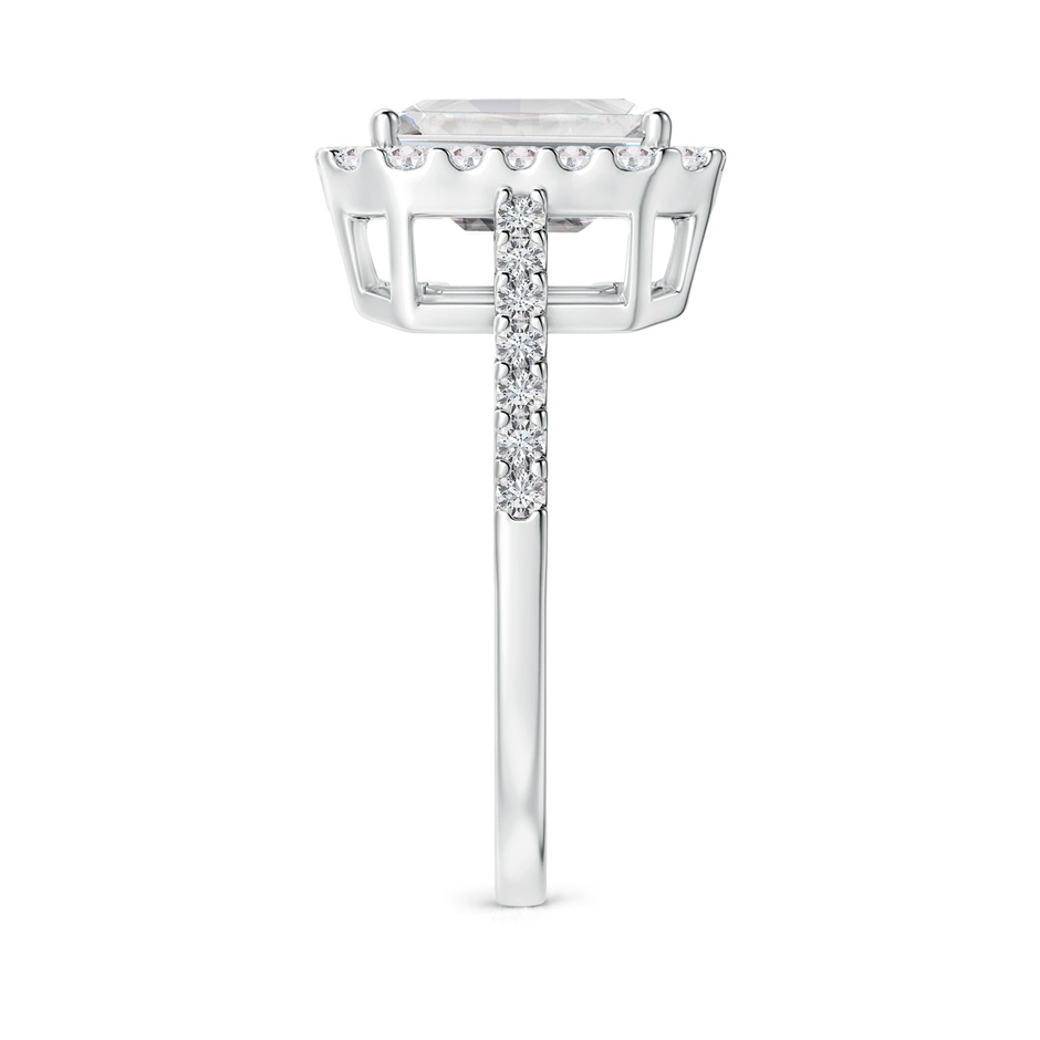 7x5mm FGVS Lab-Grown Emerald-Cut Diamond Halo Ring in White Gold side 299