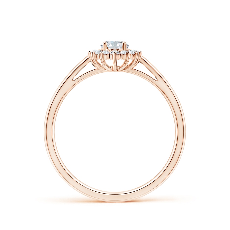 5x3mm FGVS Lab-Grown Diamond Curved Floral Ring in Rose Gold side 199