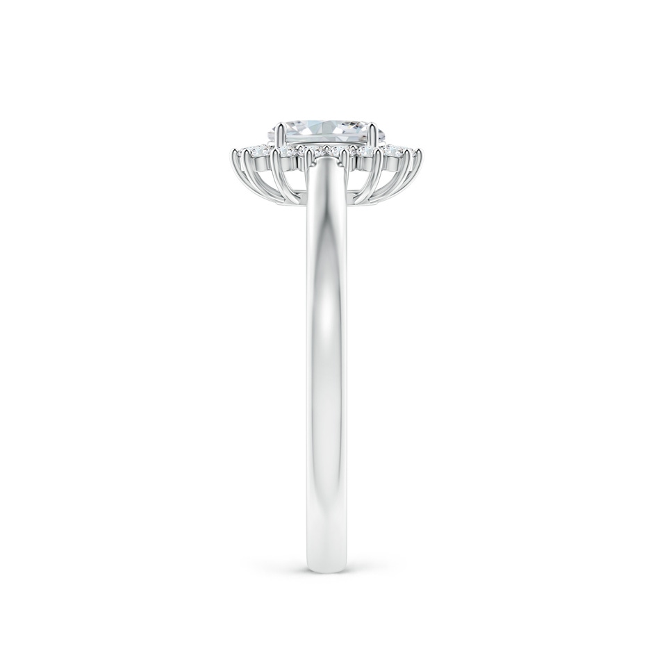 5x3mm FGVS Lab-Grown Diamond Curved Floral Ring in White Gold side 299