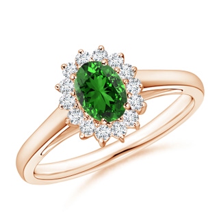 Oval Lab-Grown Lab Grown Emerald