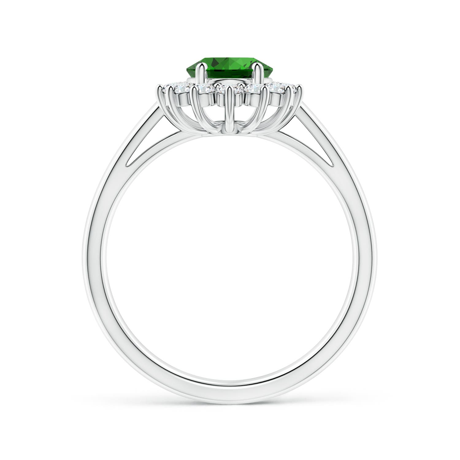 Premium - Lab-Grown Emerald / 1.45 CT / 14 KT White Gold