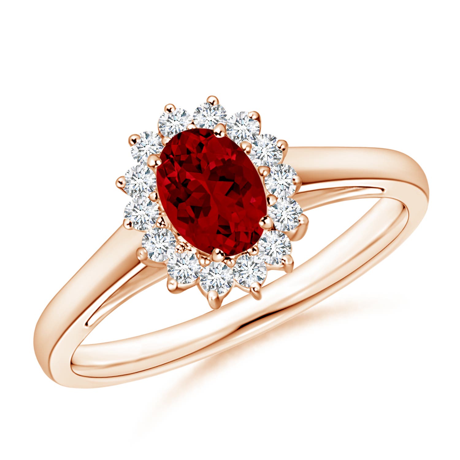 Premium - Lab-Grown Ruby / 0.8 CT / 14 KT Rose Gold