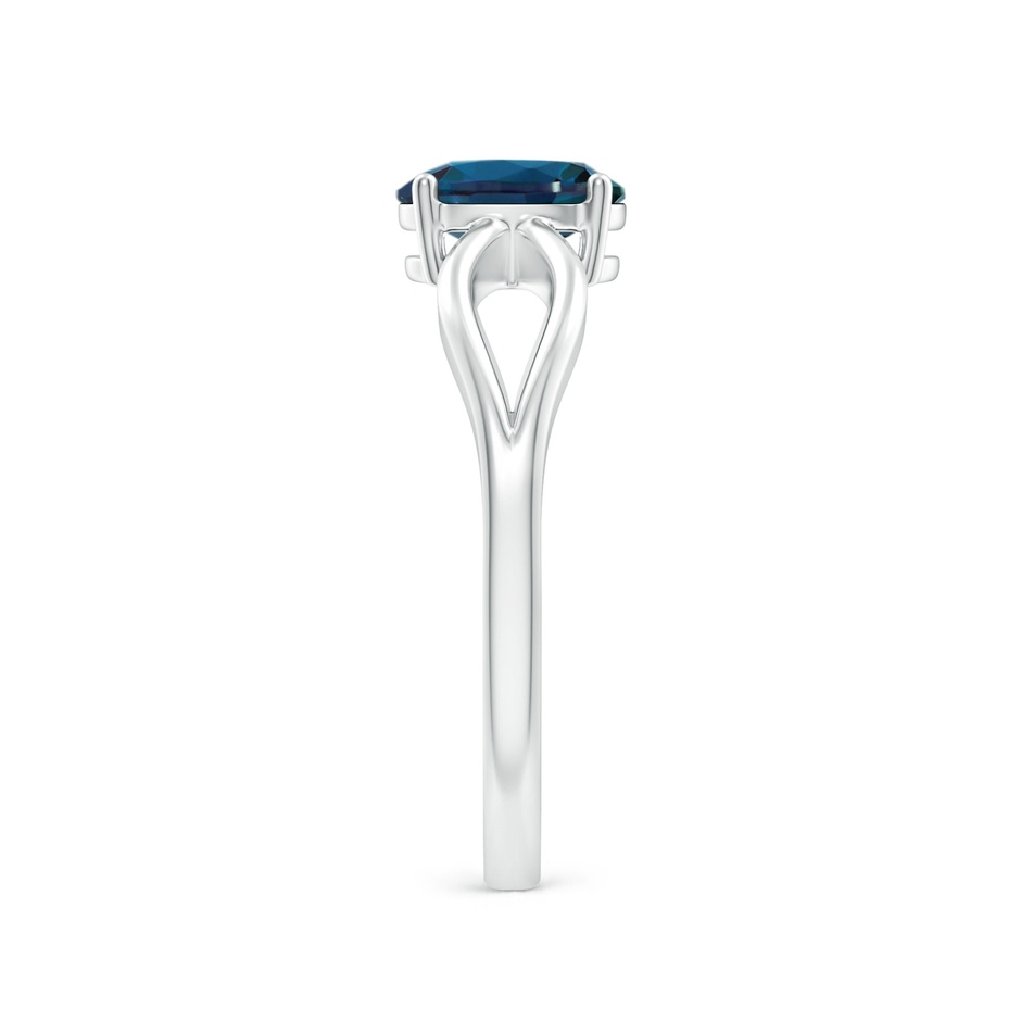 7x5mm Labgrown Prong-Set Solitaire Lab-Grown Alexandrite Split Shank Ring in White Gold side 299
