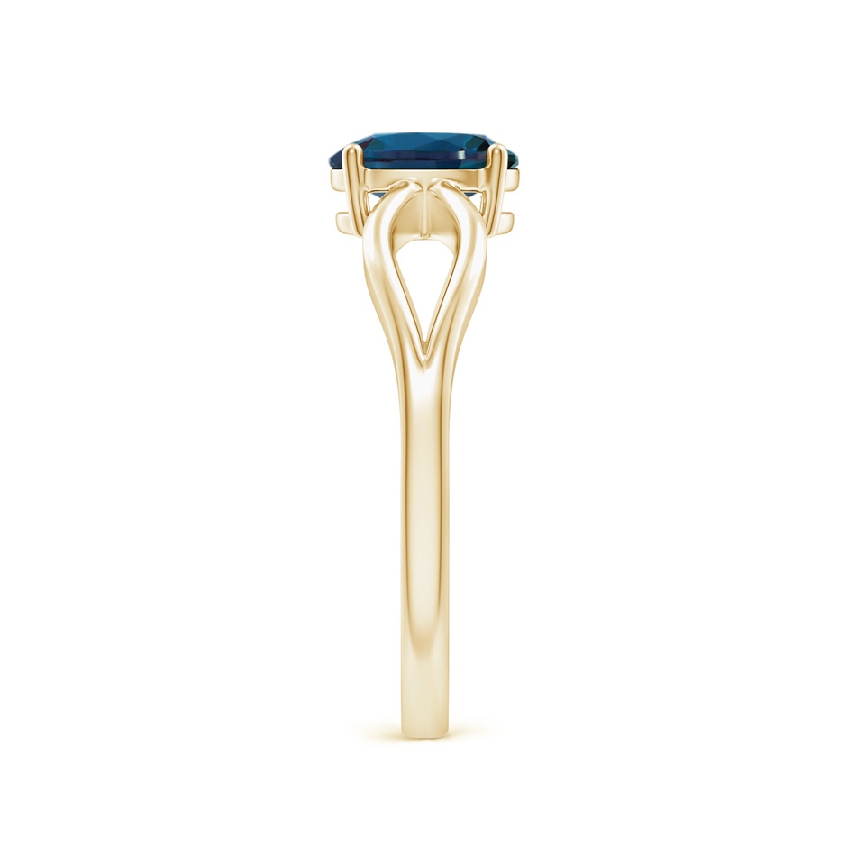 7x5mm Labgrown Prong-Set Solitaire Lab-Grown Alexandrite Split Shank Ring in Yellow Gold side 299