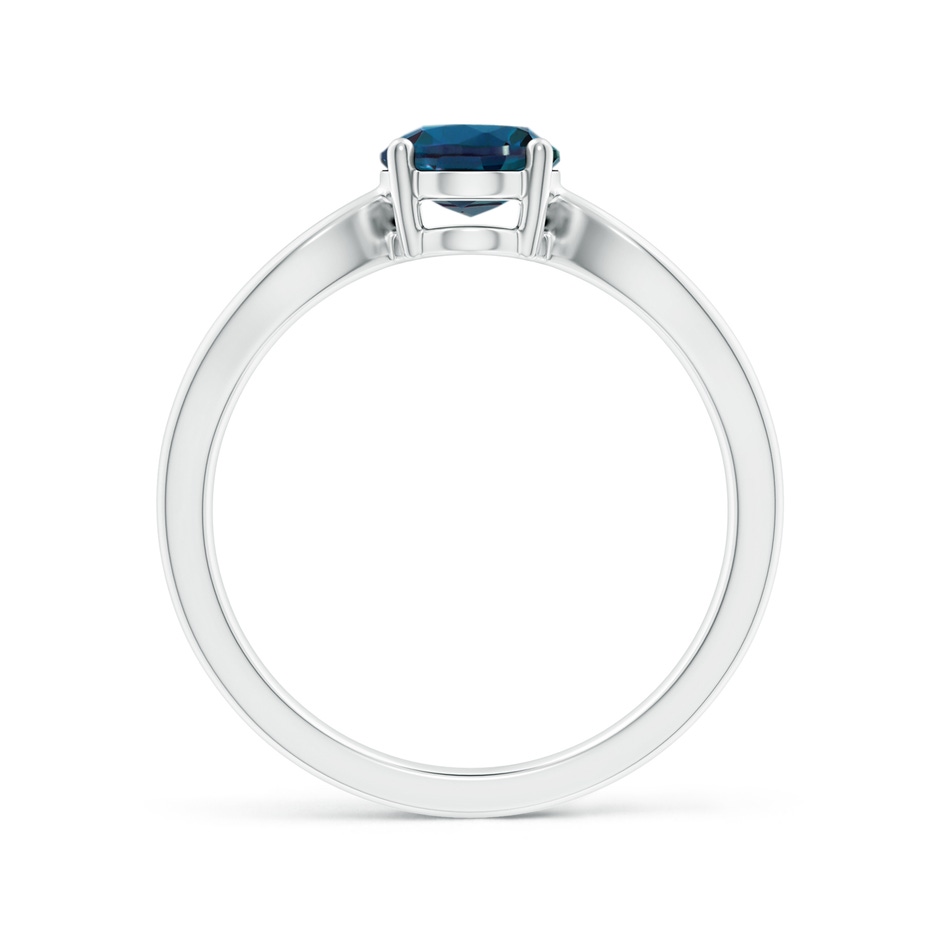 8x6mm Labgrown Prong-Set Solitaire Lab-Grown Alexandrite Split Shank Ring in 18K White Gold side 199