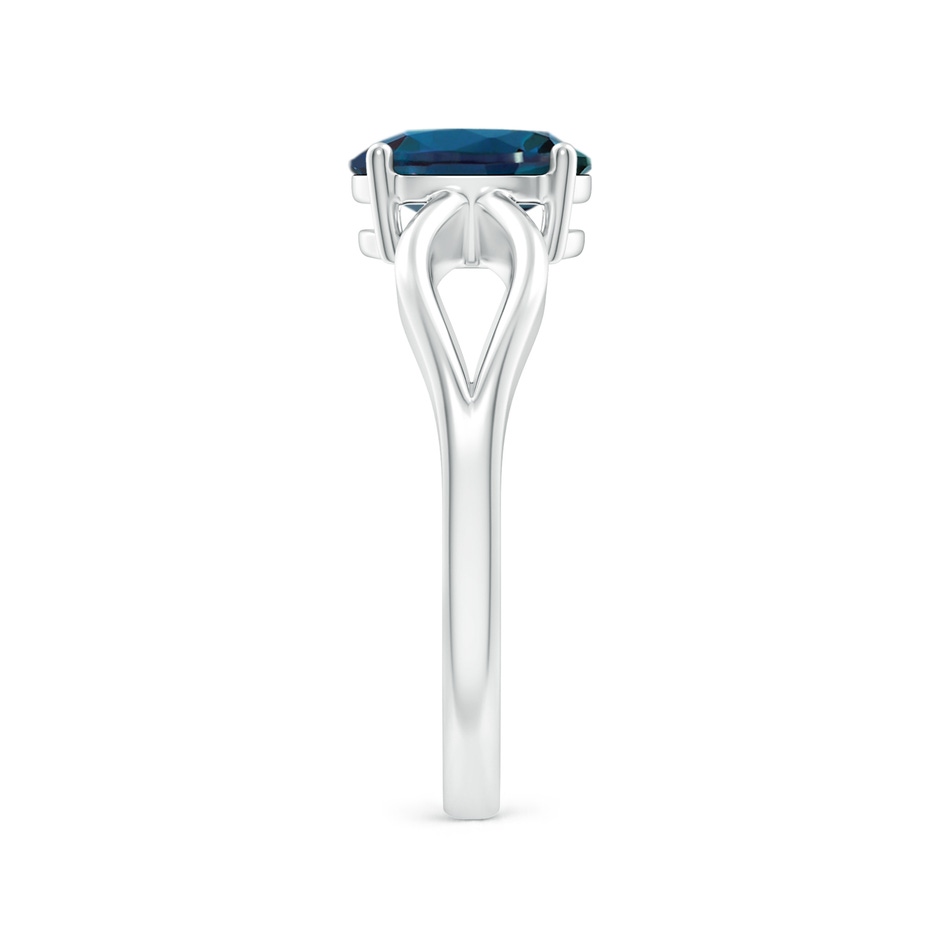 8x6mm Labgrown Prong-Set Solitaire Lab-Grown Alexandrite Split Shank Ring in 18K White Gold side 299