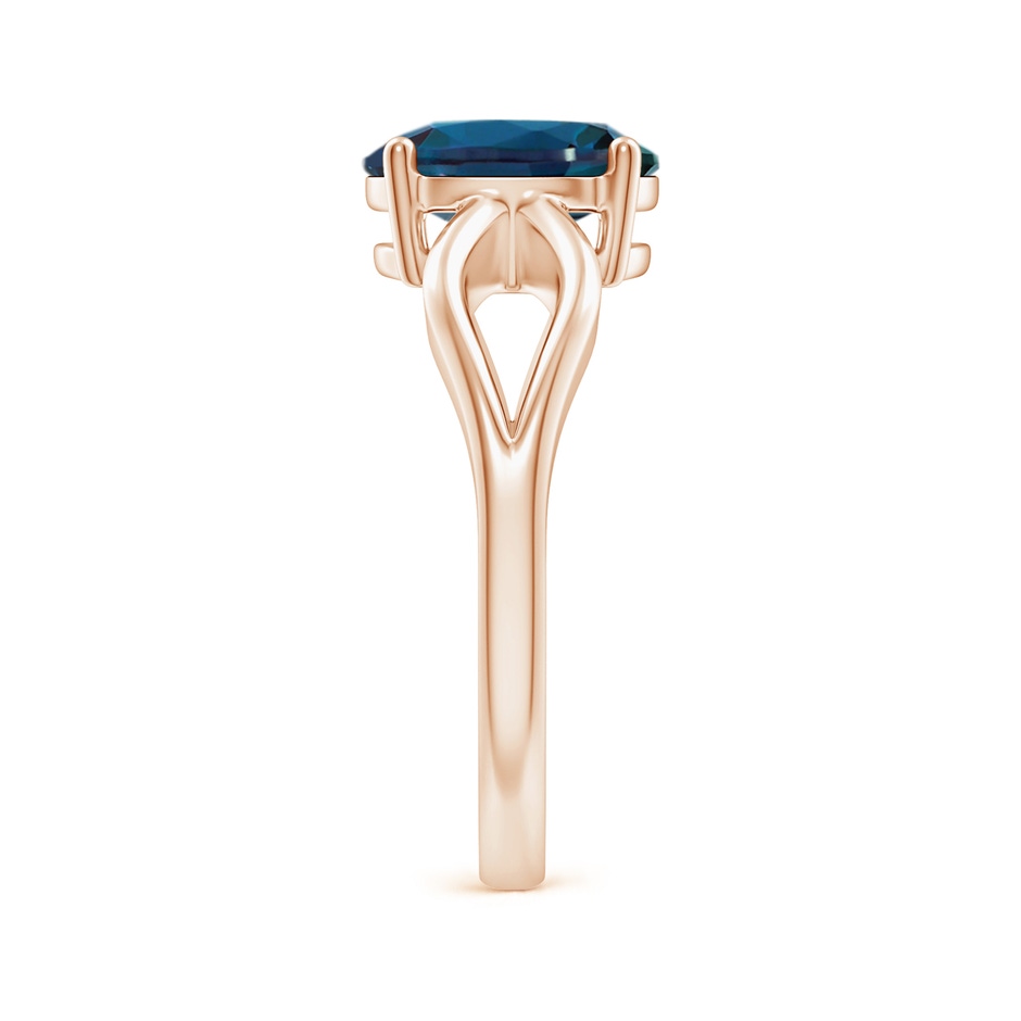 9x7mm Labgrown Prong-Set Solitaire Lab-Grown Alexandrite Split Shank Ring in 18K Rose Gold side 299