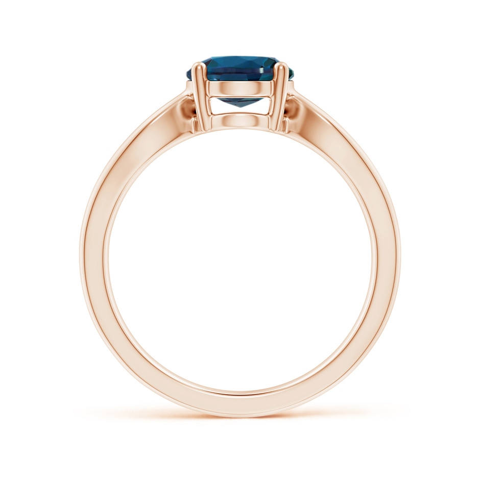9x7mm Labgrown Prong-Set Solitaire Lab-Grown Alexandrite Split Shank Ring in Rose Gold side 199