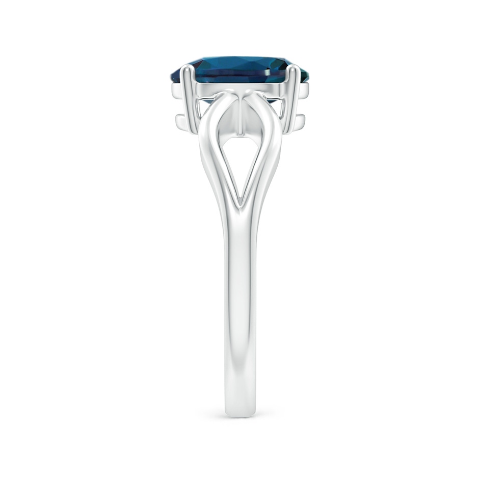 9x7mm Labgrown Prong-Set Solitaire Lab-Grown Alexandrite Split Shank Ring in White Gold side 299