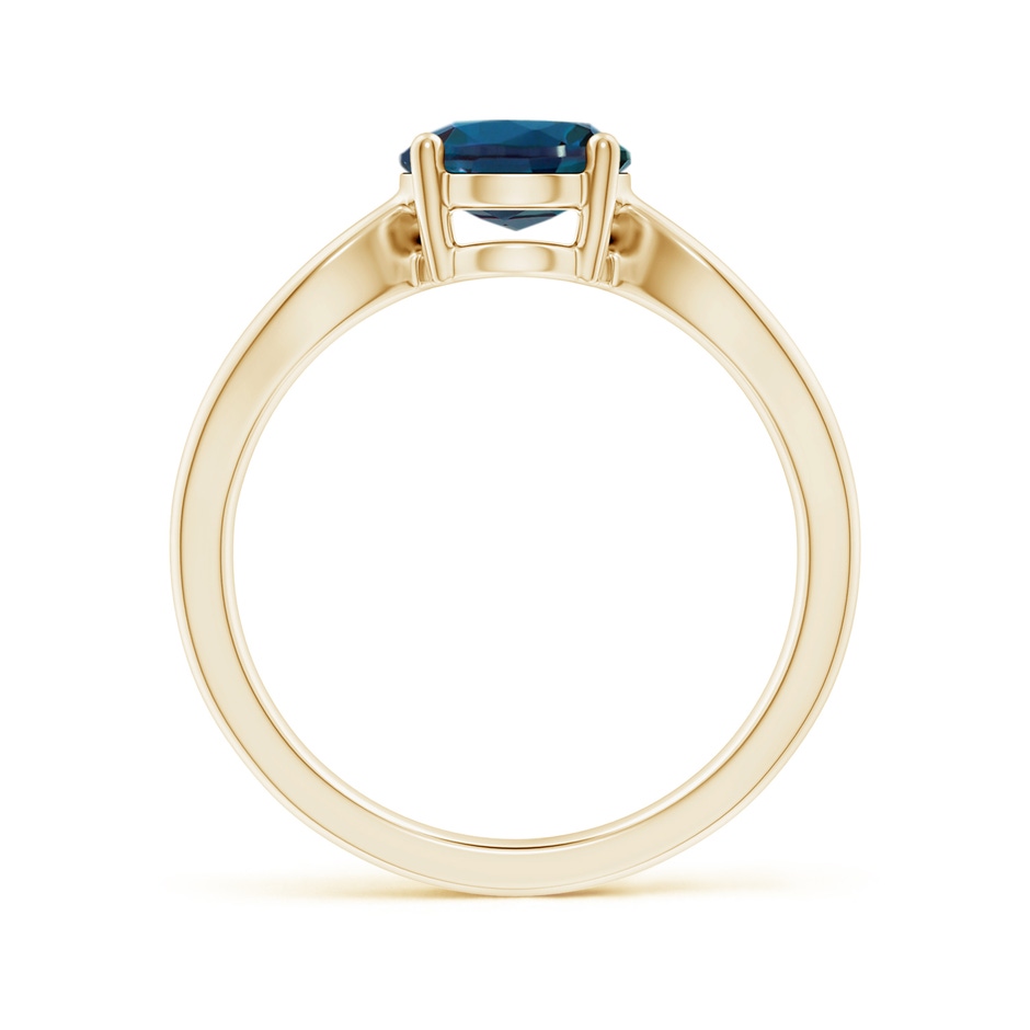 9x7mm Labgrown Prong-Set Solitaire Lab-Grown Alexandrite Split Shank Ring in Yellow Gold side 199