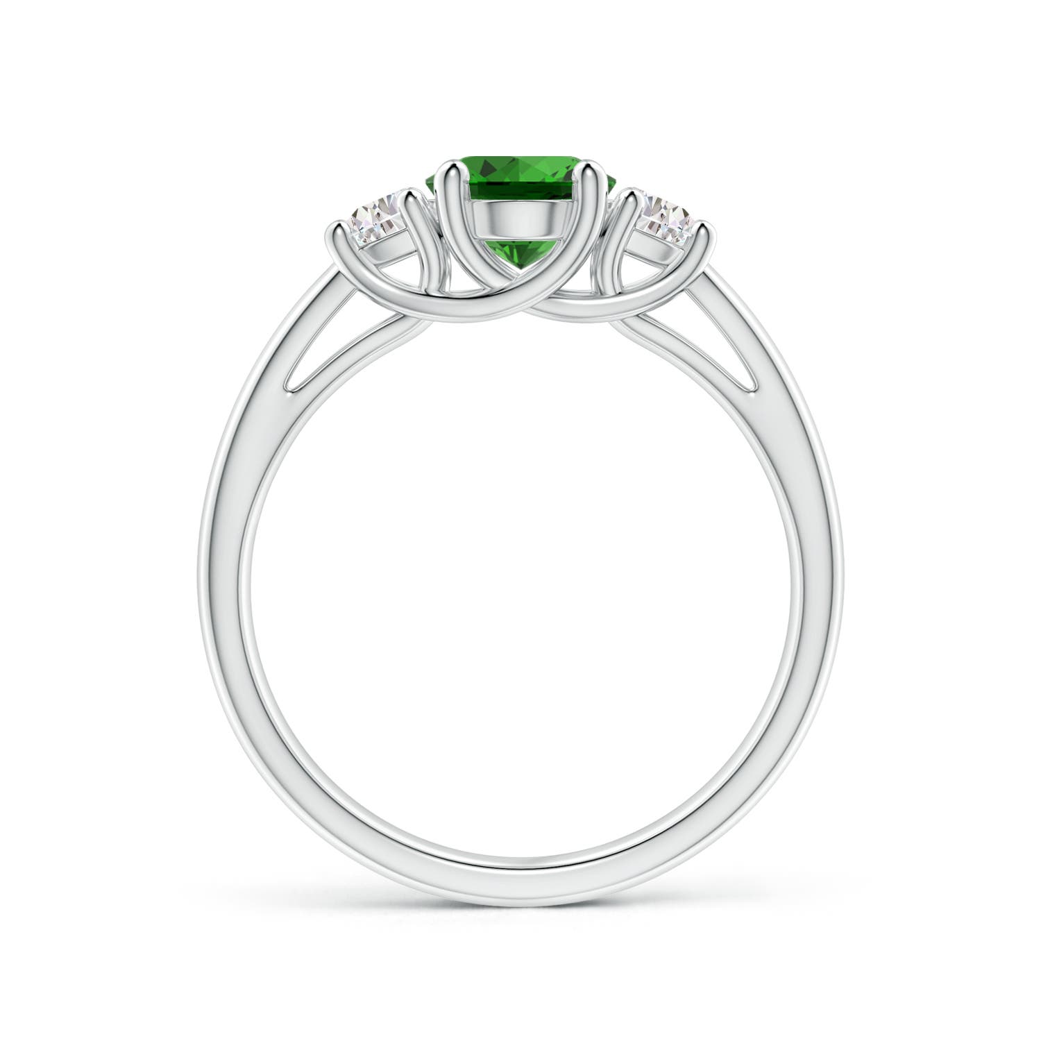 Premium - Lab-Grown Emerald / 1.56 CT / 14 KT White Gold