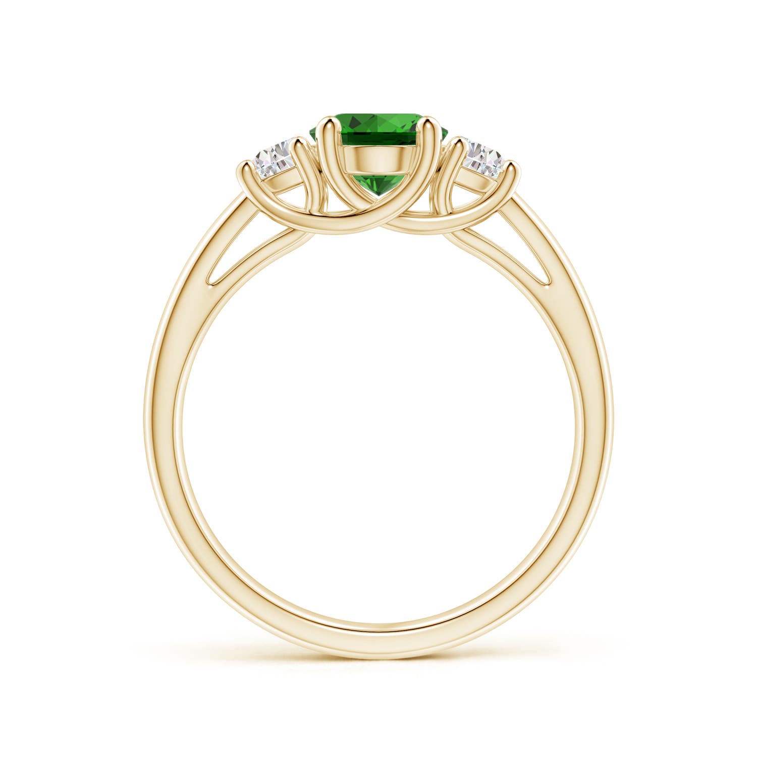 Premium - Lab-Grown Emerald / 1.56 CT / 14 KT Yellow Gold