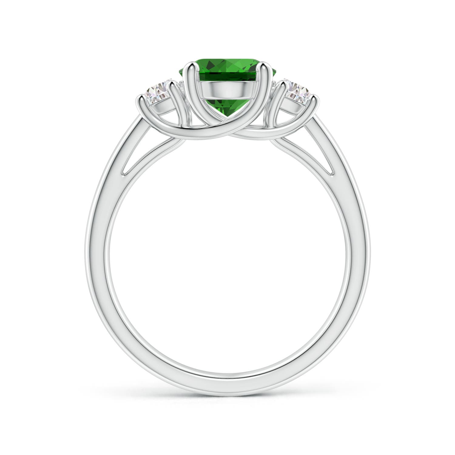 Premium - Lab-Grown Emerald / 1.96 CT / 14 KT White Gold