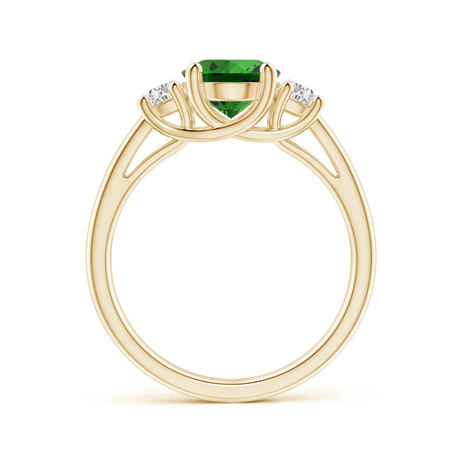 Premium - Lab-Grown Emerald / 1.96 CT / 14 KT Yellow Gold