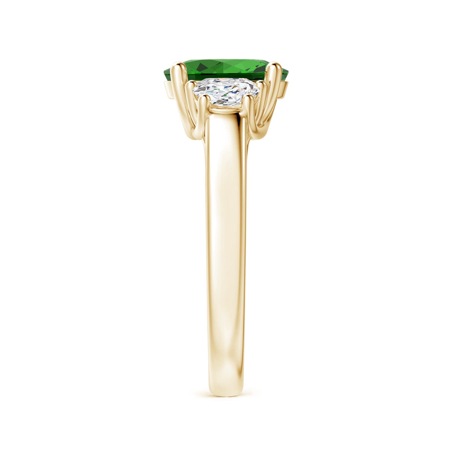 Premium - Lab-Grown Emerald / 1.96 CT / 14 KT Yellow Gold