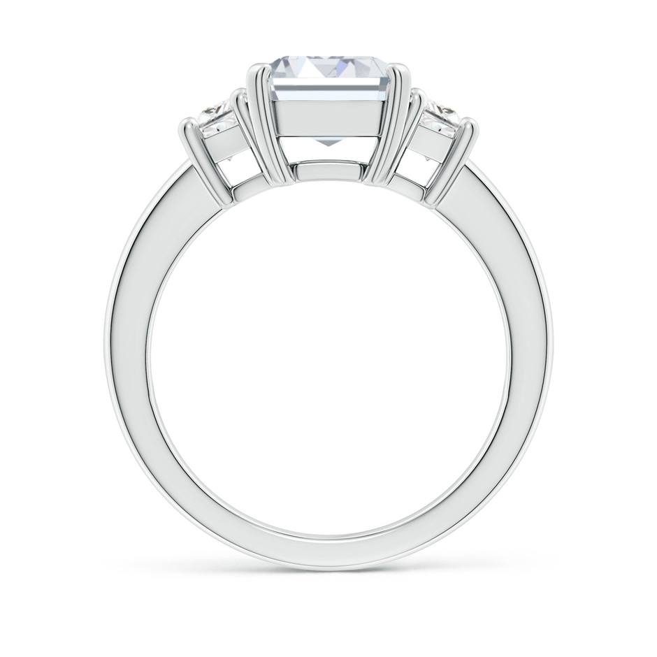 10x7.5mm FGVS Lab-Grown Diamond Three Stone Ring in P950 Platinum side 199