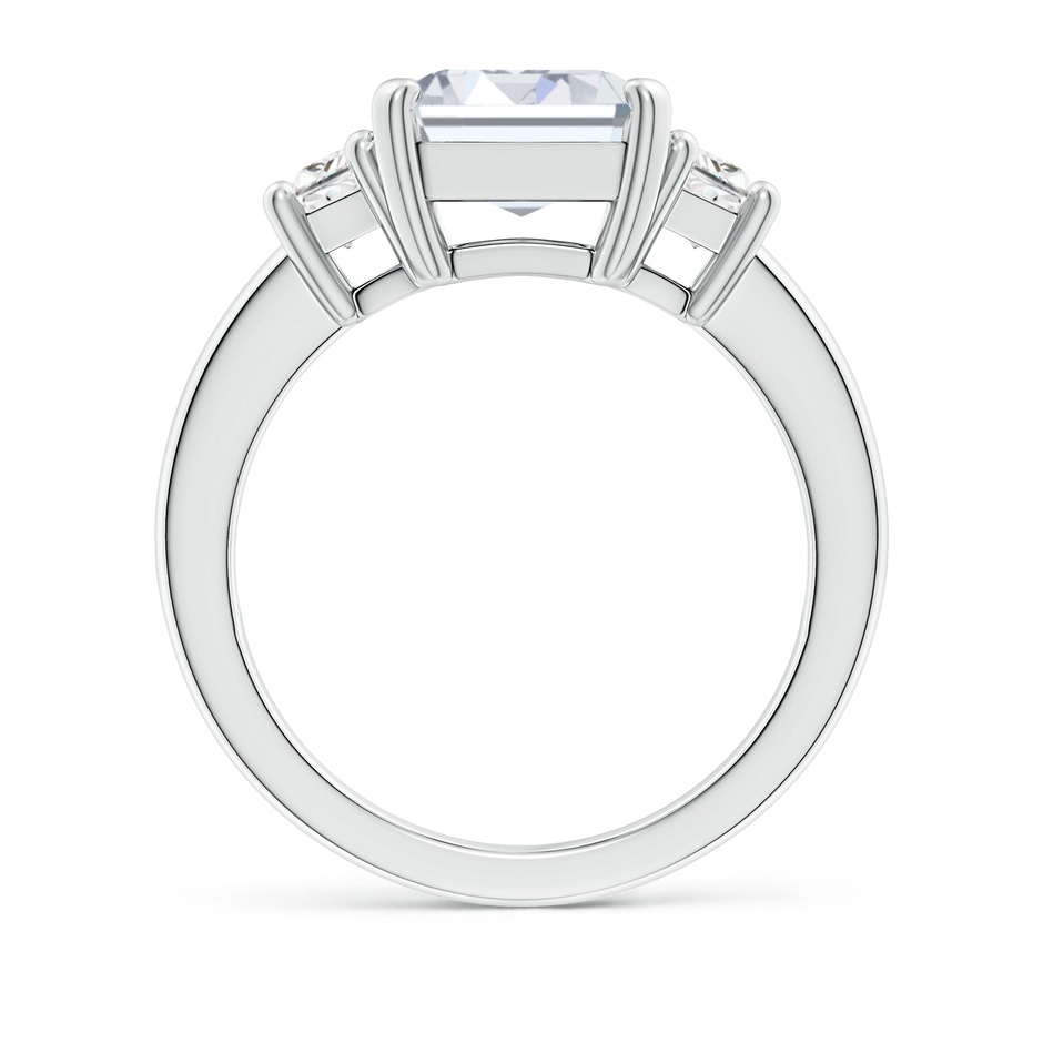 11x8.5mm FGVS Lab-Grown Diamond Three Stone Ring in P950 Platinum side 199