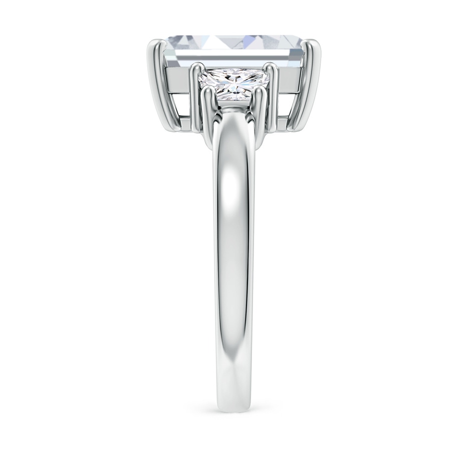 11x8.5mm FGVS Lab-Grown Diamond Three Stone Ring in P950 Platinum side 299