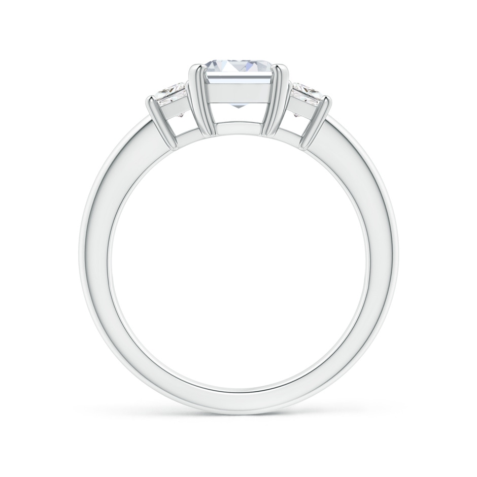 8x6mm FGVS Lab-Grown Diamond Three Stone Ring in P950 Platinum side 199