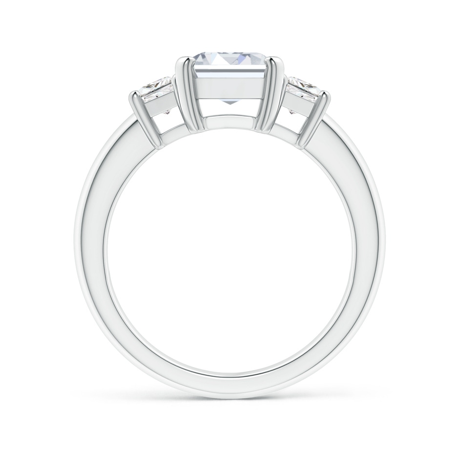 9x7mm FGVS Lab-Grown Diamond Three Stone Ring in P950 Platinum side 199