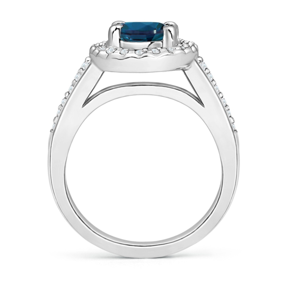 9x7mm Labgrown Classic Oval Lab-Grown Alexandrite Halo Ring with Diamond Accents in White Gold side 199
