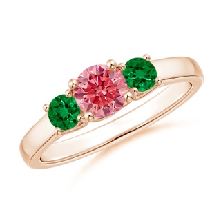 Round Fancy Intense, VS Lab Grown Pink Diamond